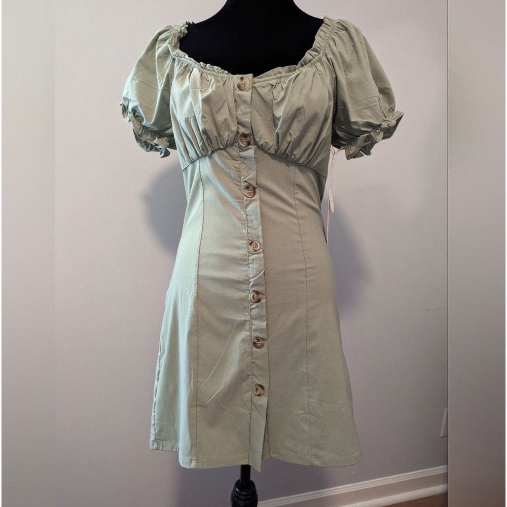 blashe sage green dress size medium